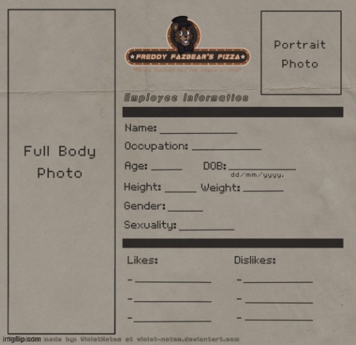 FNAF JOB APPILICATION (those who want) | image tagged in fnaf job appilication those who want | made w/ Imgflip meme maker