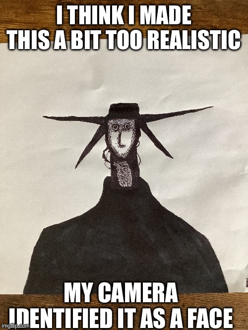 Again, inspired by theboilednon on yt | I THINK I MADE THIS A BIT TOO REALISTIC; MY CAMERA IDENTIFIED IT AS A FACE | image tagged in analog horror,scary,drawing | made w/ Imgflip meme maker