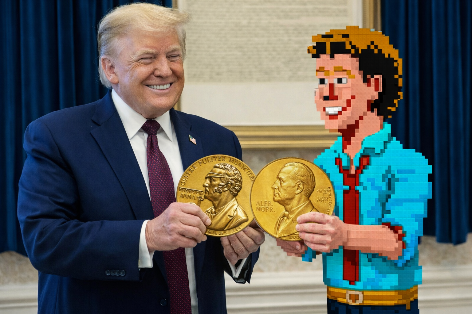 History will remember the day Zak McKracken presented Donald Tru Blank Meme Template