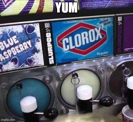 Slurpees | YUM | image tagged in cursed image | made w/ Imgflip meme maker