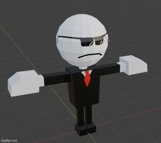 New BfIS agent model. | image tagged in fred fuches around | made w/ Imgflip meme maker