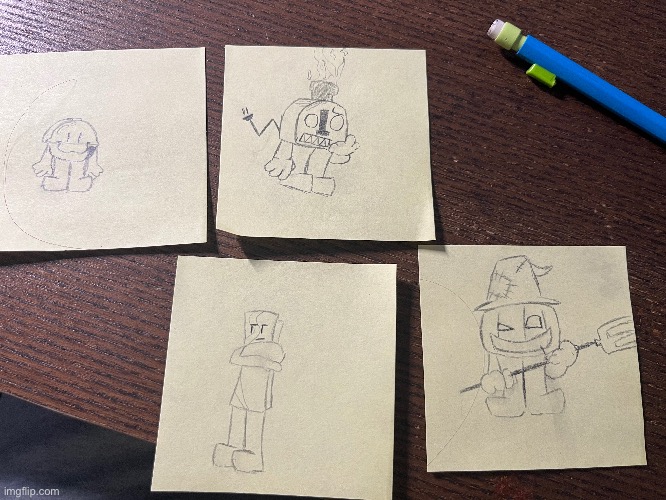 Object show characters (Sleighbell, Toaster, Poster, Jack-O-Lantern) | made w/ Imgflip meme maker