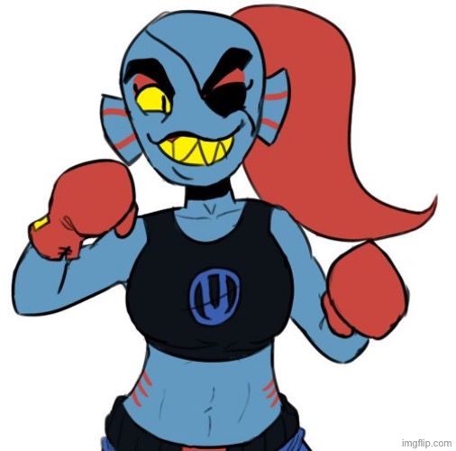 Undyne the fish puncher | image tagged in undyne the fish puncher | made w/ Imgflip meme maker