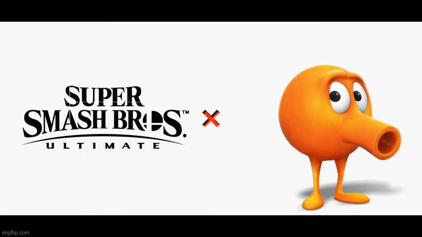 Qbert for smash 6 | image tagged in super smash bros ultimate x blank | made w/ Imgflip meme maker