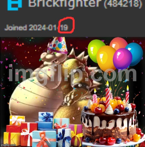 anyways happy late anniversary | image tagged in happy bropday 9geor3 | made w/ Imgflip meme maker