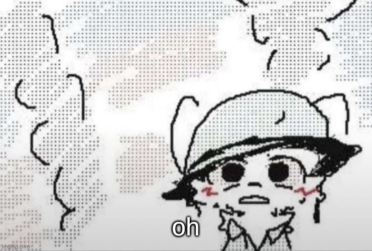 Boykisser thousand yard stare | oh | image tagged in boykisser thousand yard stare | made w/ Imgflip meme maker