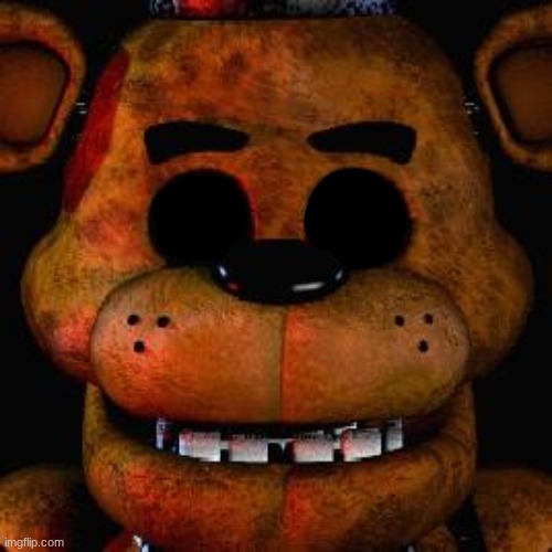 "please Freddy, I need this! my guard kinda suitless..." | image tagged in five nights at freddys | made w/ Imgflip meme maker