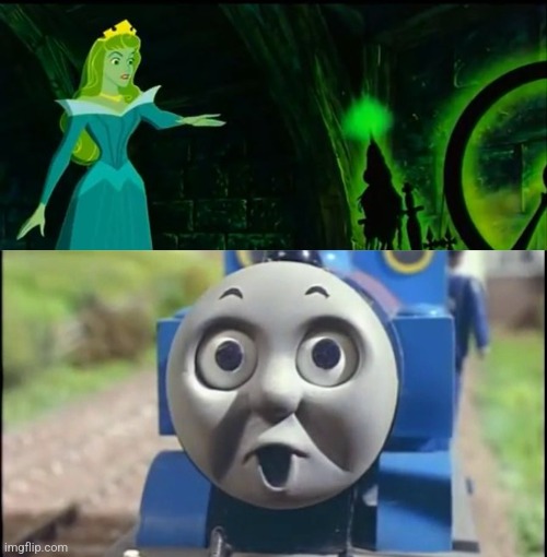 image tagged in sleeping beauty,the o' face | made w/ Imgflip meme maker