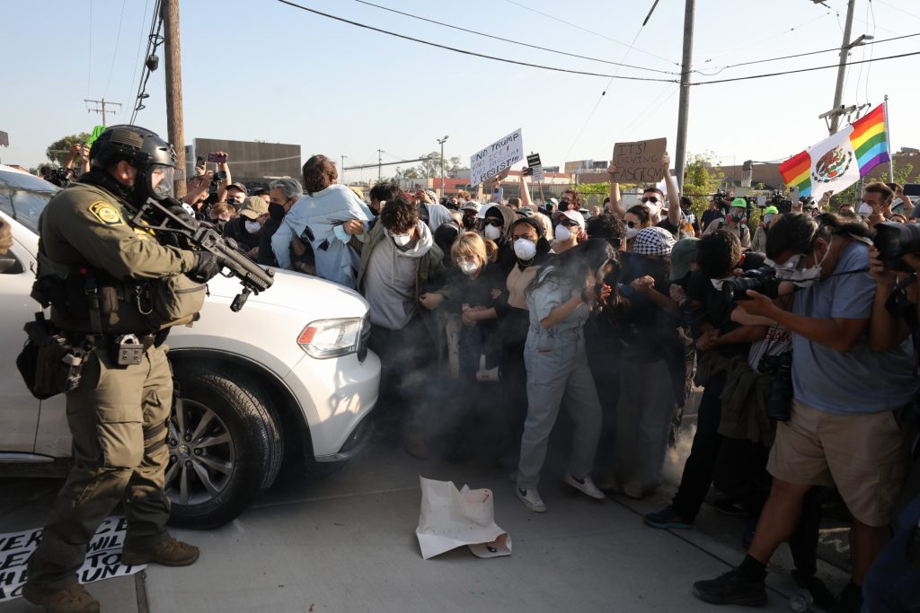 Ice Protestors 1 Blank Meme Template