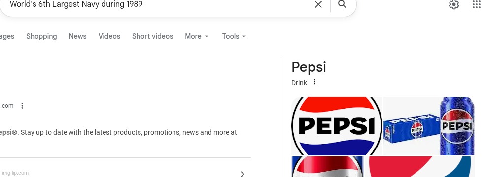 Pepsi's sheer naval power puts Britain to shame | image tagged in pepsi warfare | made w/ Imgflip meme maker
