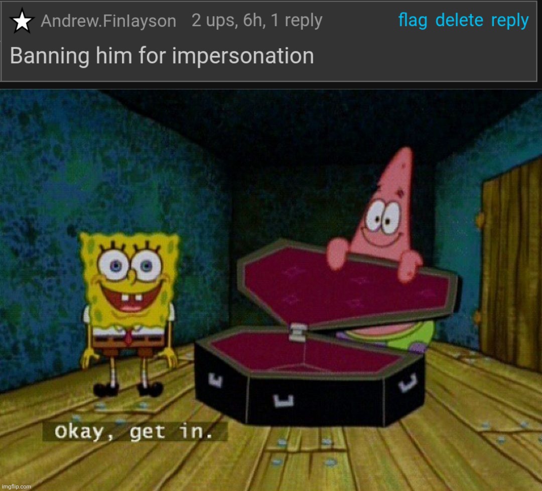 image tagged in spongebob coffin | made w/ Imgflip meme maker