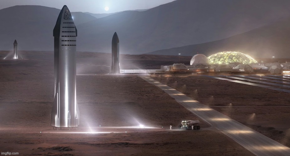 Uncrewed infrastructure deployment on Mars