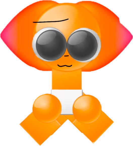 Emojicat Baby Orange Blank Meme Template