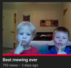 Best mewing ever Meme Blank Meme Template