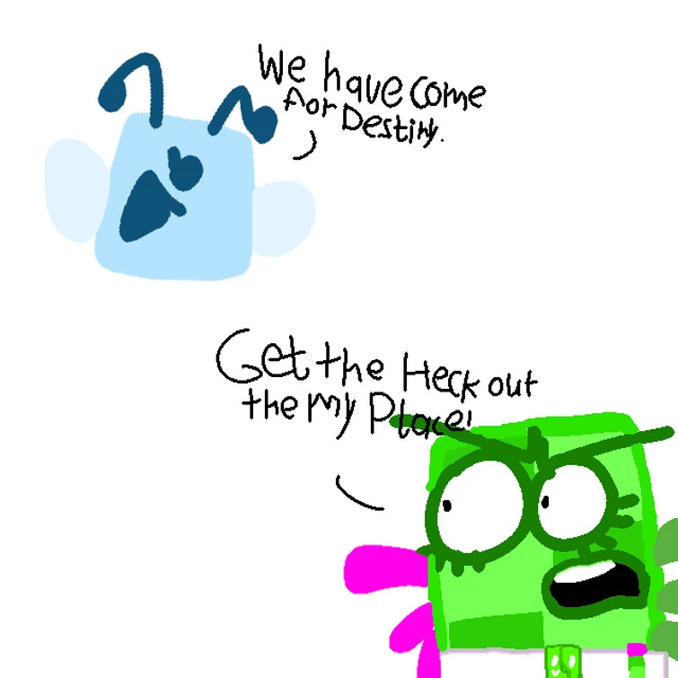 Numberfanagram Bluebuzz And Tiberadog Blank Meme Template