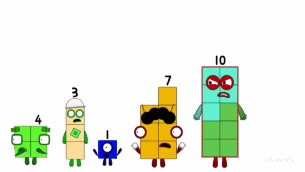 Numberfanagram Finn, Cekoblox, Jay, Electro, and Book Blank Meme Template