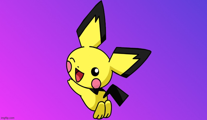 pichu purple | image tagged in blank color,pichu,pokemon,purple,video games,nintendo | made w/ Imgflip meme maker