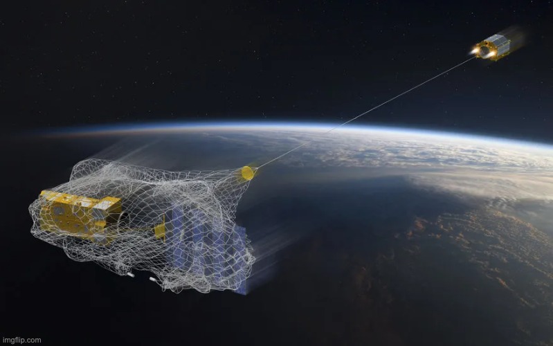 Space debris accumulation visualization