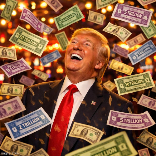 Donald creating money | made w/ Imgflip meme maker