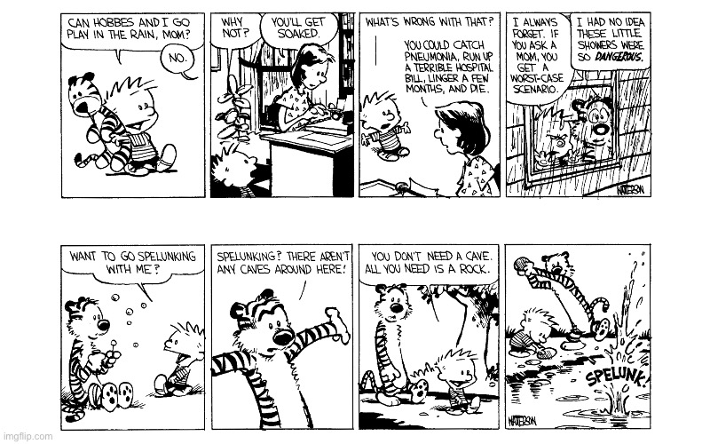 image tagged in calvin and hobbes,comics | made w/ Imgflip meme maker