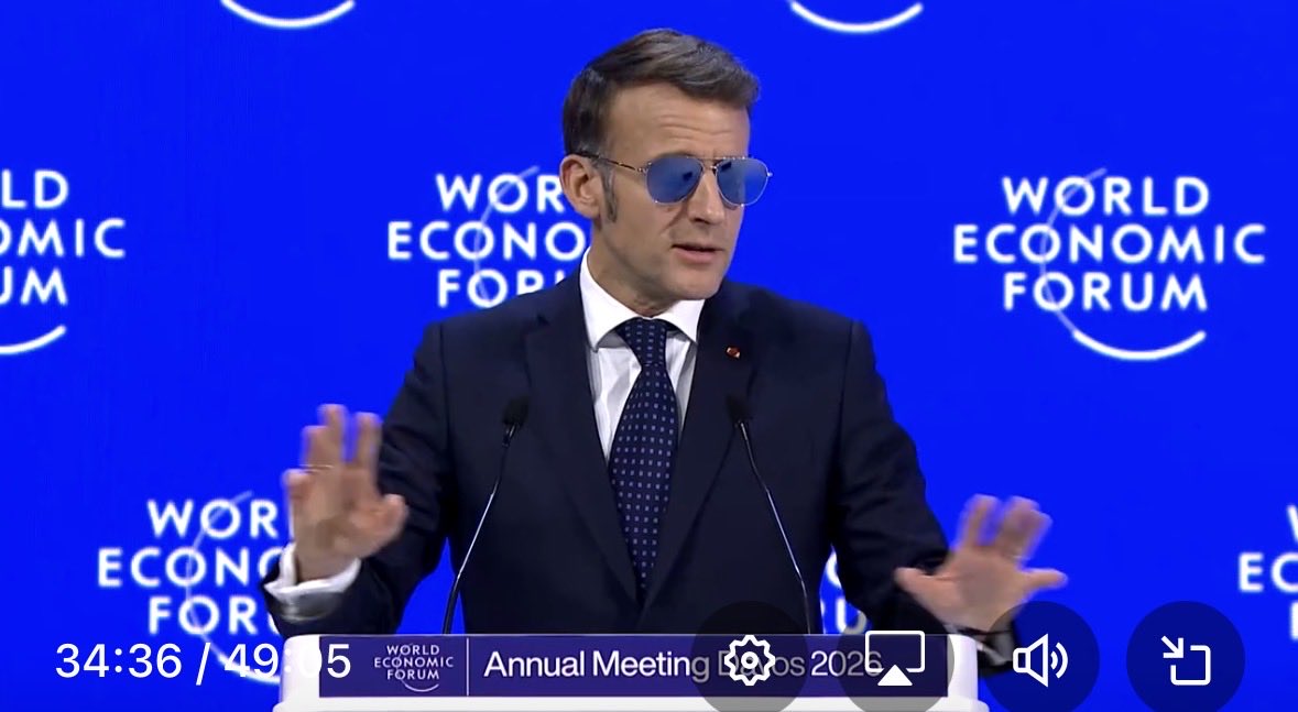 Macron sunglasses Blank Meme Template