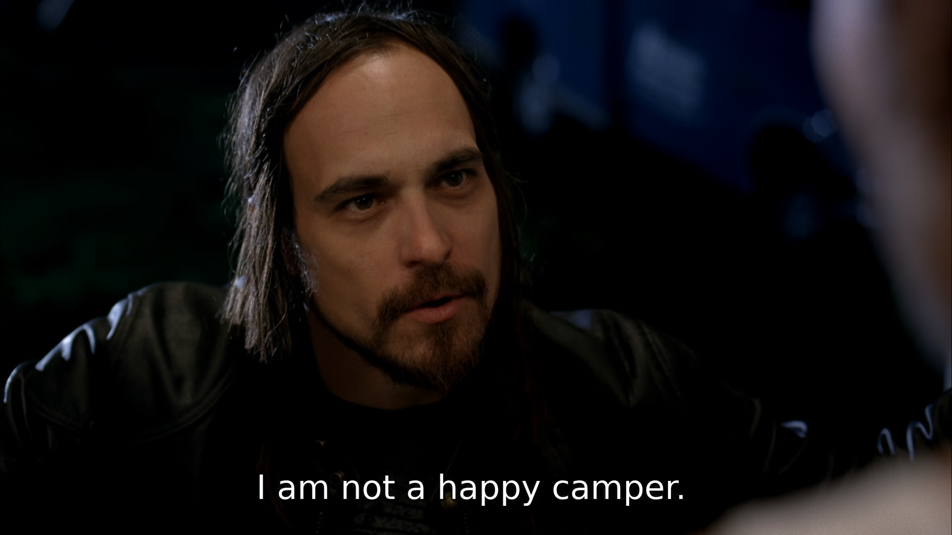 I am not a happy camper Blank Meme Template