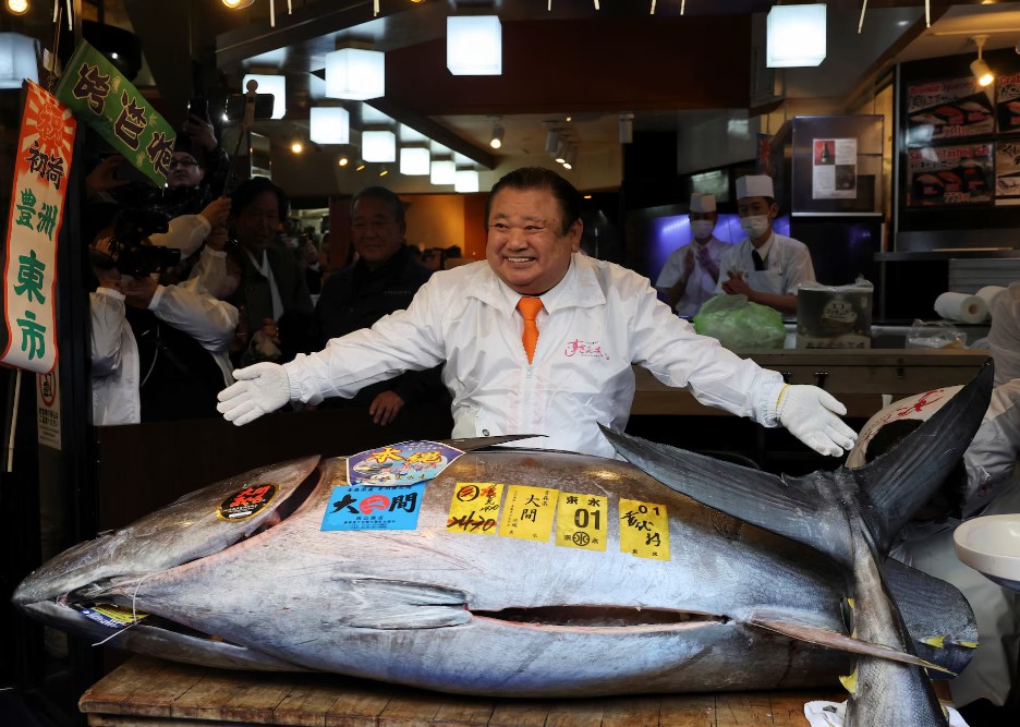 happy man with fish Blank Meme Template