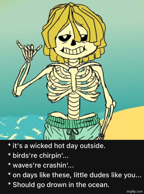 PF and HF would get along pretty well with this sans | image tagged in gnarlylovania | made w/ Imgflip meme maker