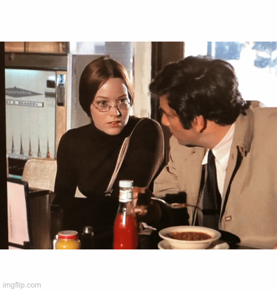 Most iconic character- as Margaret-1971 | image tagged in gifs,columbo,patricia mattick,pattye mattick,adorable,gonebutneverforgotten | made w/ Imgflip images-to-gif maker