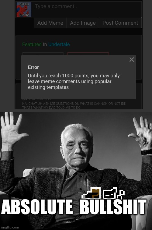 Absolute Cinema | ABSOLUTE  BULLSHIT | image tagged in absolute cinema | made w/ Imgflip meme maker