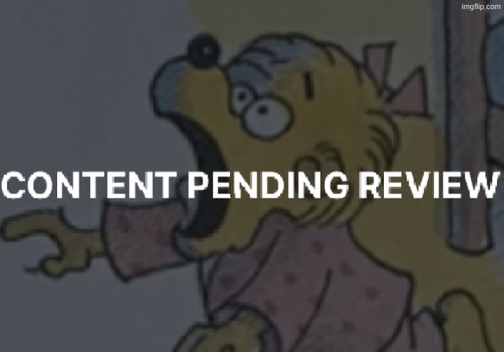 Content Pending Review | image tagged in content pending review | made w/ Imgflip meme maker