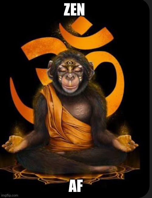 AMC ape Zen…whatever will be.. | ZEN; AF | image tagged in amc,apes,army,zen,stock market,stonks | made w/ Imgflip meme maker