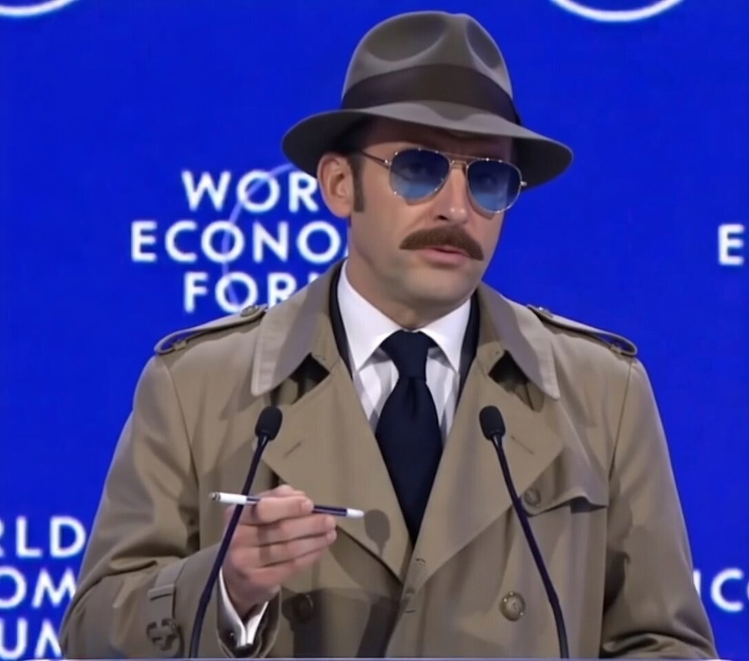 High Quality Macron Clouseau Davos Blank Meme Template