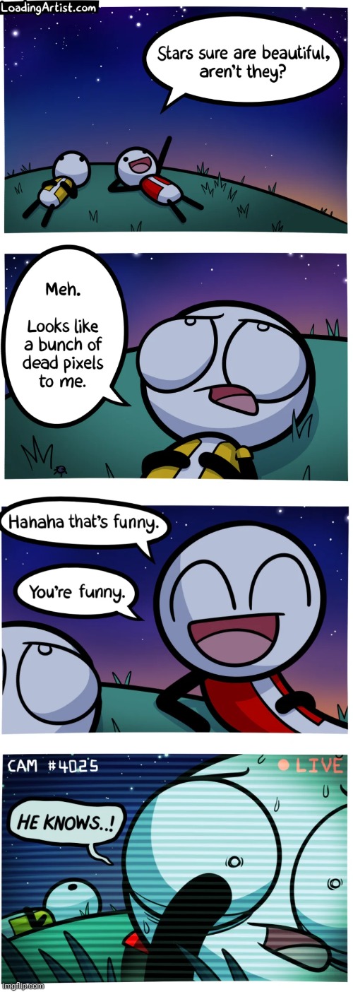 image tagged in comics,loadingartist,stars,pixels,secret,live | made w/ Imgflip meme maker