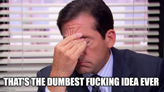 Annoying | THAT'S THE DUMBEST FUCKING IDEA EVER | image tagged in annoying | made w/ Imgflip meme maker
