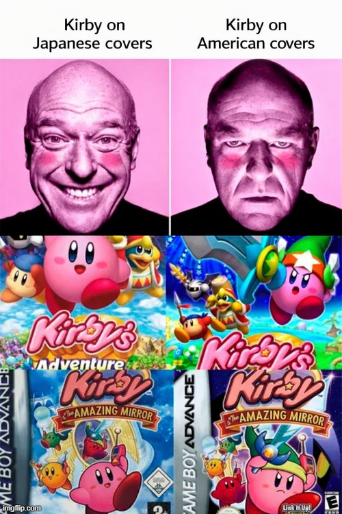 Same Kirby, Different Vibes | image tagged in kirby | made w/ Imgflip meme maker