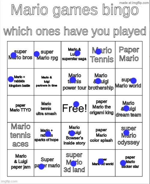 Mario bingo | image tagged in mario bingo | made w/ Imgflip meme maker