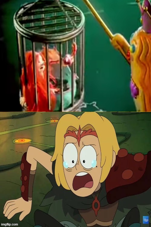 Sasha cries for Chelsea’s capture (for @KingRedSpyRedX) | image tagged in chelsea,arielariaspetzoldt,kingredspyredx,deviantart,amphibia | made w/ Imgflip meme maker