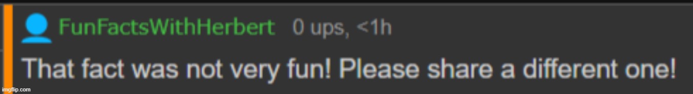 new temp | image tagged in that fact was not very fun | made w/ Imgflip meme maker