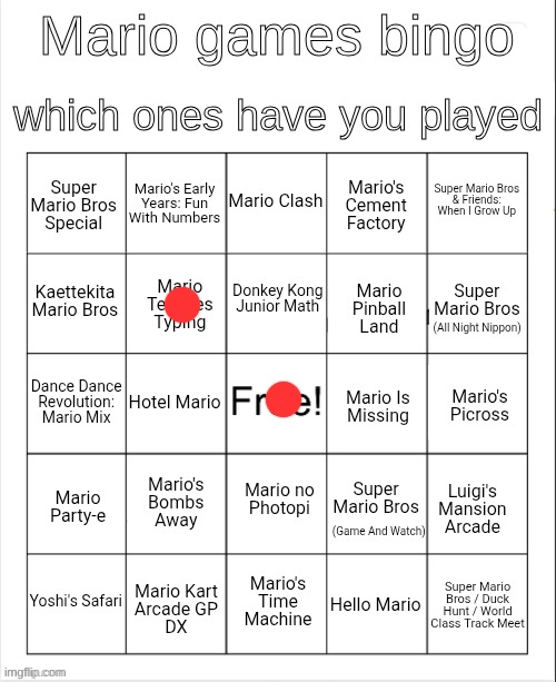 LETS GO I GOT ONE | image tagged in mario bingo | made w/ Imgflip meme maker