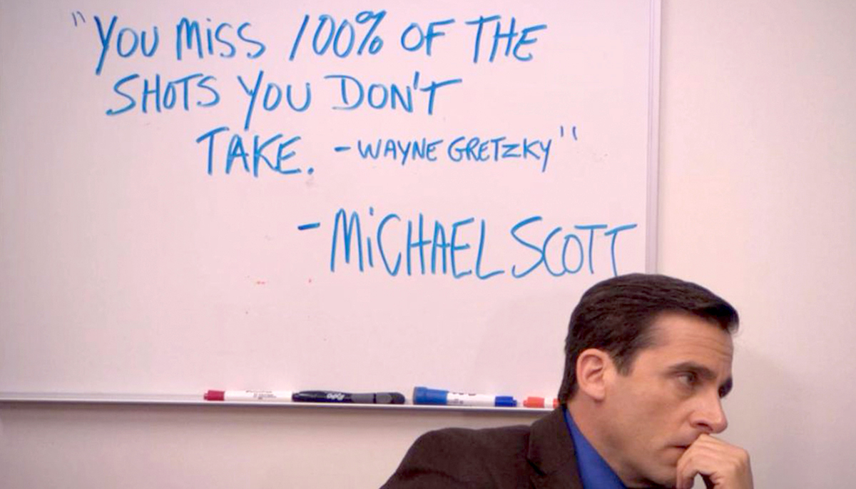Office Gretzky Quote Blank Meme Template