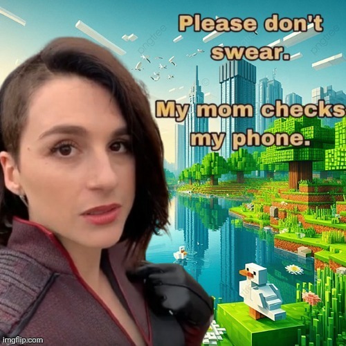 Please don't swear. My mom checks my phone. | image tagged in please don't swear my mom checks my phone | made w/ Imgflip meme maker
