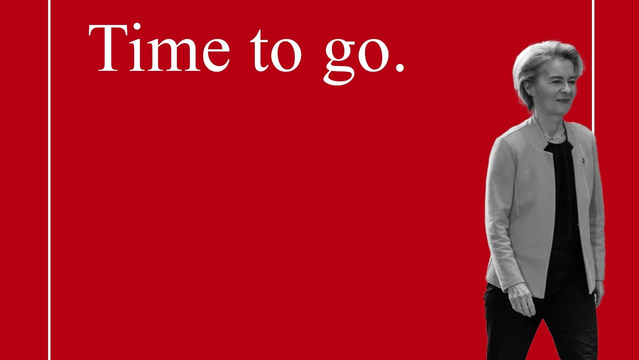 Von der Leyen Times and the European Union Printer Blank Meme Template