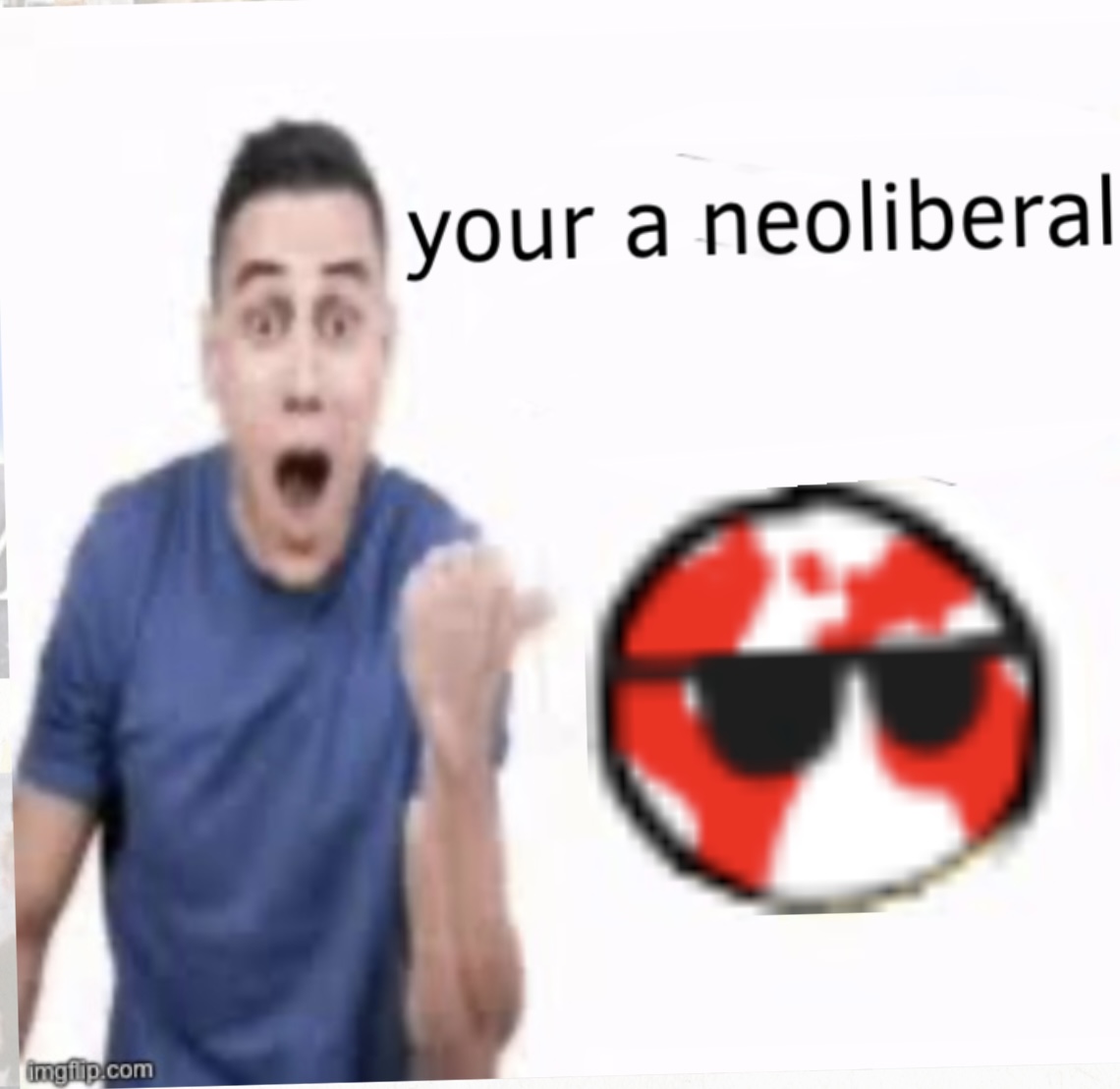 Your a neoliberal Blank Meme Template