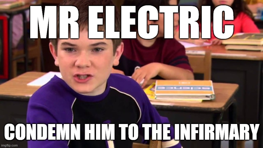 MR ELECTRIC Blank Meme Template