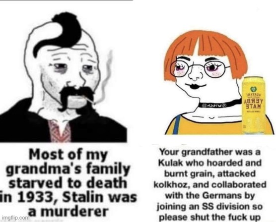 fixed that awful commie ""meme"" that was a legit denial of the holodomor | image tagged in communism,communists,soviet russia,ukraine,soviet union | made w/ Imgflip meme maker
