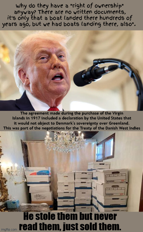 Denmark's documents on Greenland | image tagged in denmark's documents on greenland,trump backed down like a whipped dog,ice-land,donnie dictator,maga meltdown | made w/ Imgflip meme maker