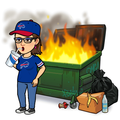 Bills Dumpster Fire Blank Meme Template