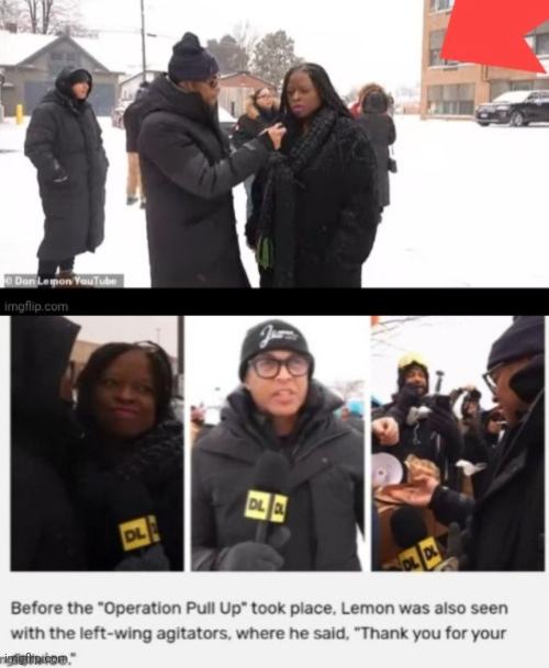 Don Lemon & Church Protestors Blank Meme Template