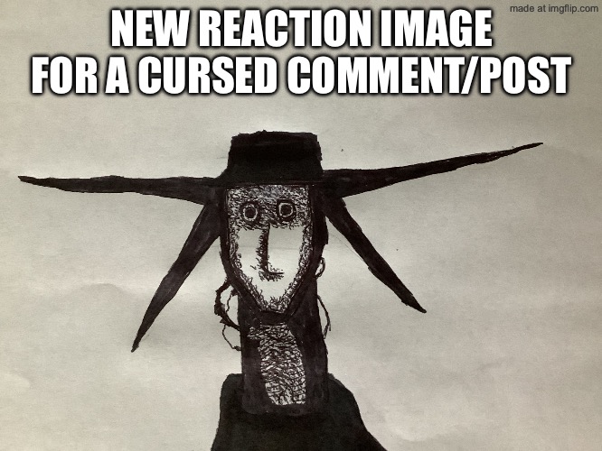 Analog horror thousand yard stare | NEW REACTION IMAGE FOR A CURSED COMMENT/POST | image tagged in analog horror thousand yard stare | made w/ Imgflip meme maker